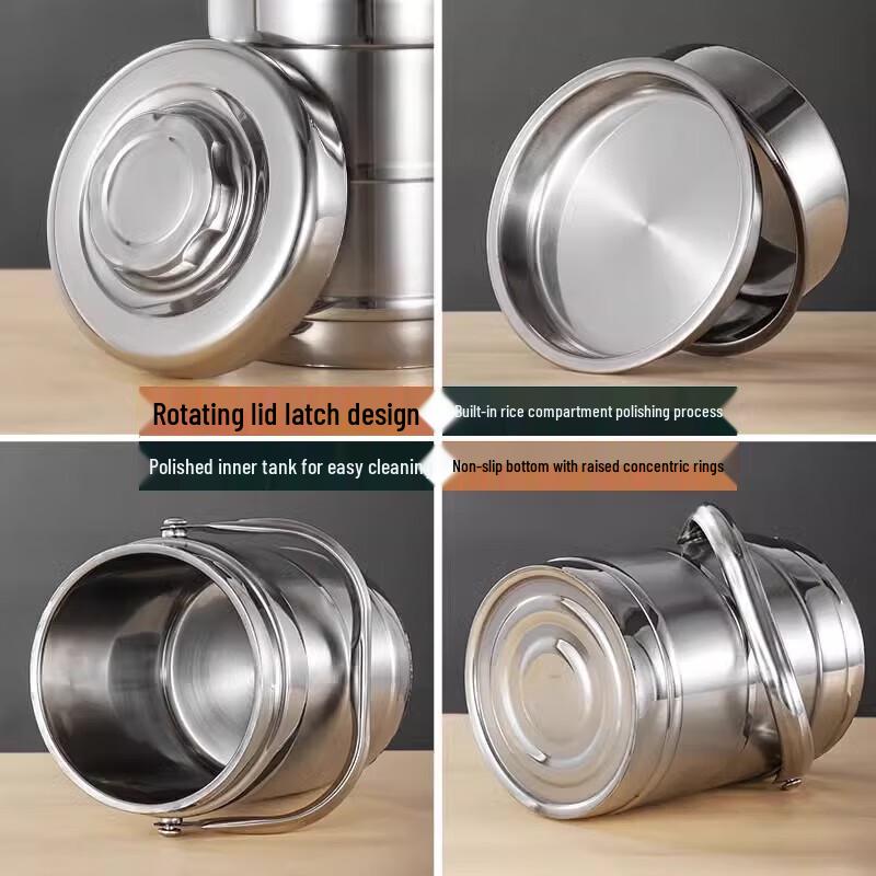 JingQingFu Edelstahl Isolierte Mehrschichtige Lunchbox