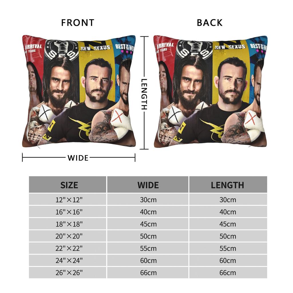 Pillow Cover Wrestlemania Wrestling   Morden Pillow Case For Sofa Car Home Decor Pillowcases