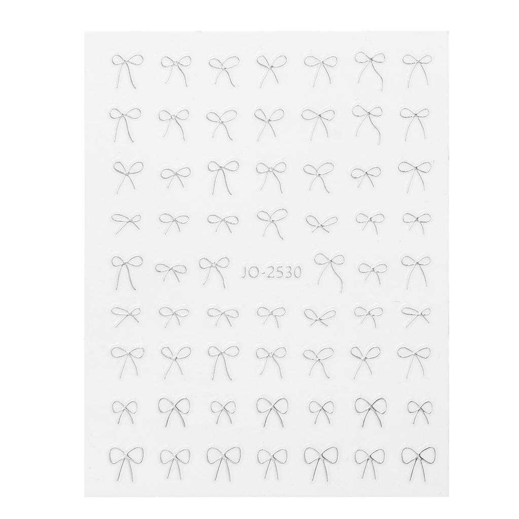 Schleifen-Nagelsticker für Nagelkunst 3D Schleifen-Nagelkunststicker für Nageldesigns Nagelaufkleber Nagelkunst-Dekorationszubehör