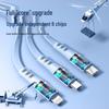 SZK 120W Retractable 3-in-1 Fast Charging Cable