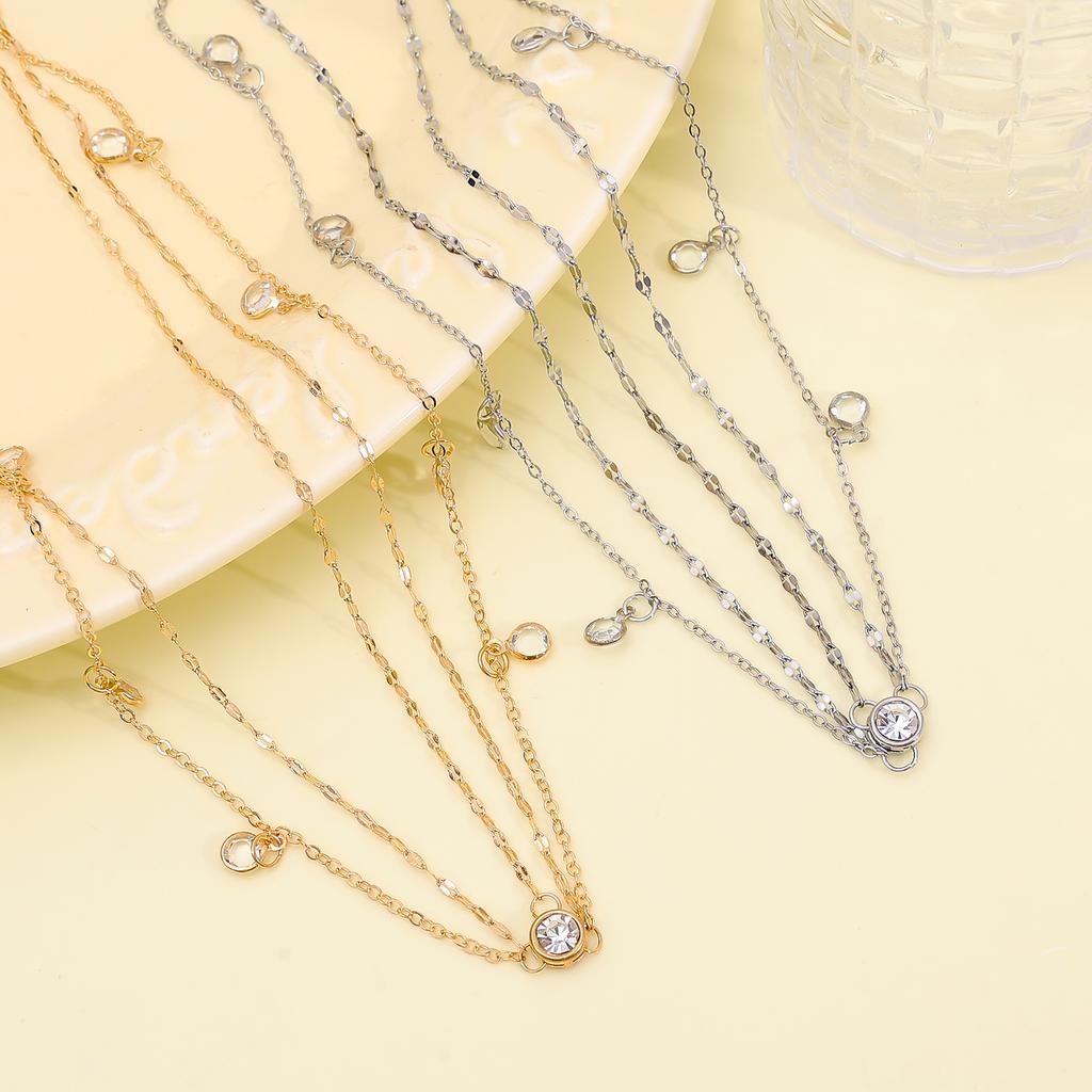 New Fashion Boho Crystal Head Chain Wedding Hair Accessories Elegant Headpiece Bling Bridal Forehead Chain Indian Hair Jewelry