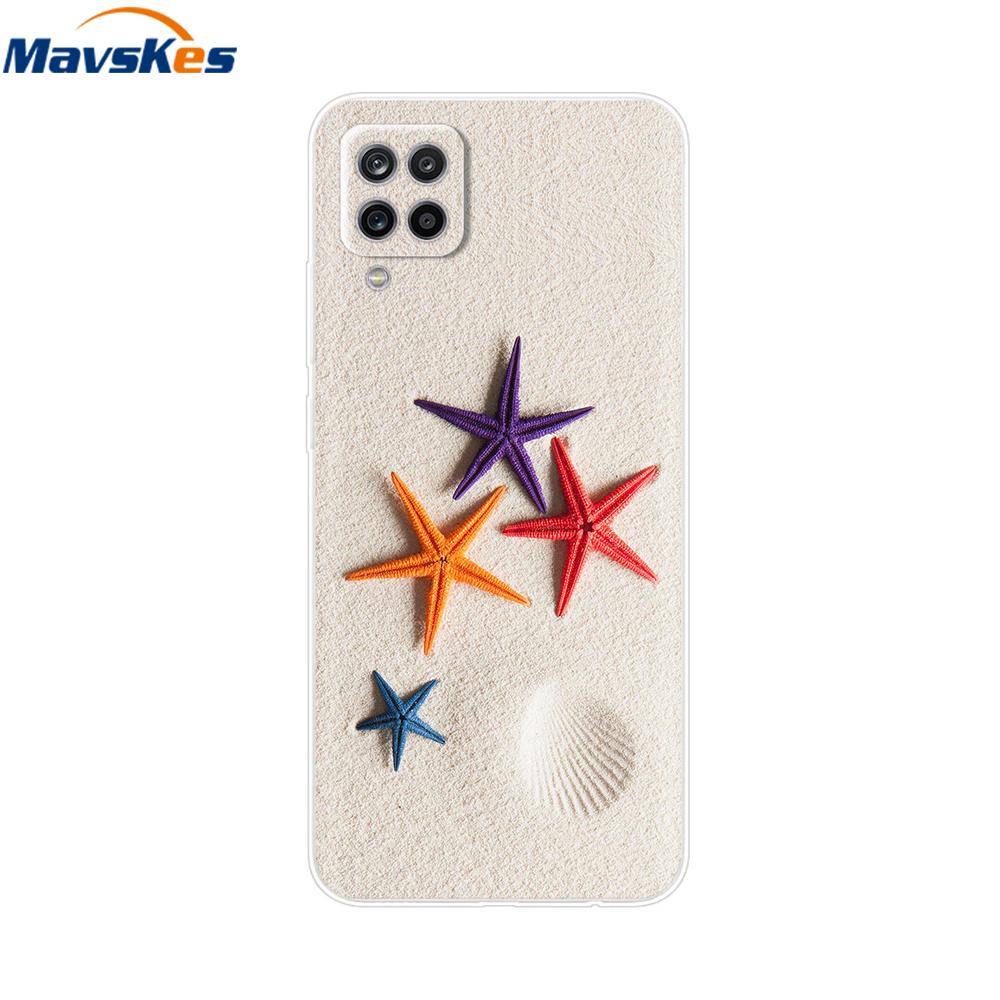 Phone Case For Samsung Galaxy A12 Case SamsungA12 Silicone Clear TPU Painted Soft Cover For Samsung A12 A 12 Bumper Fundas Etui