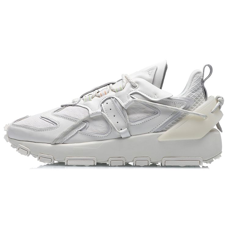 

Li Ning CF водостойкая синтетическая кожа амортизирующая прочная повседневная обувь с низким верхом мужская повседневная обувь белого цвета AGCQ621-6