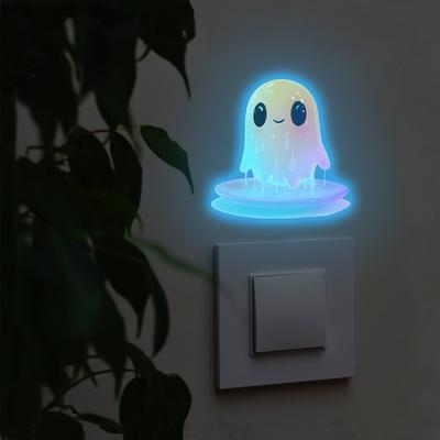 Blue Light Luminous Alien Wall Stickers, Children's Room Decoration Wall Stickers