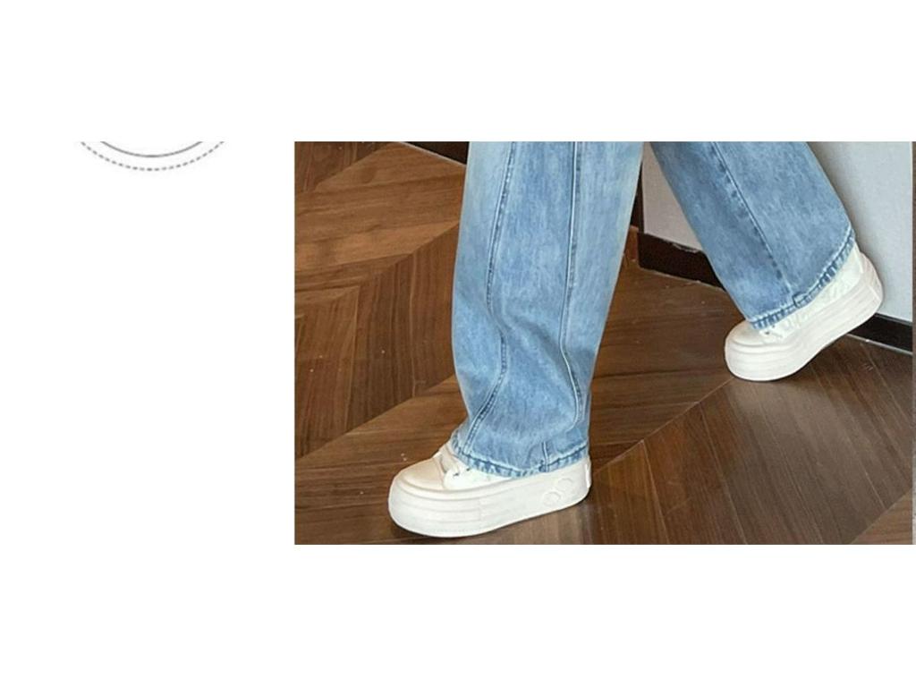 Women's Korean Style Wide Leg Banana Pants - Spring/Autumn 2025 Slimming Fashion Jeans