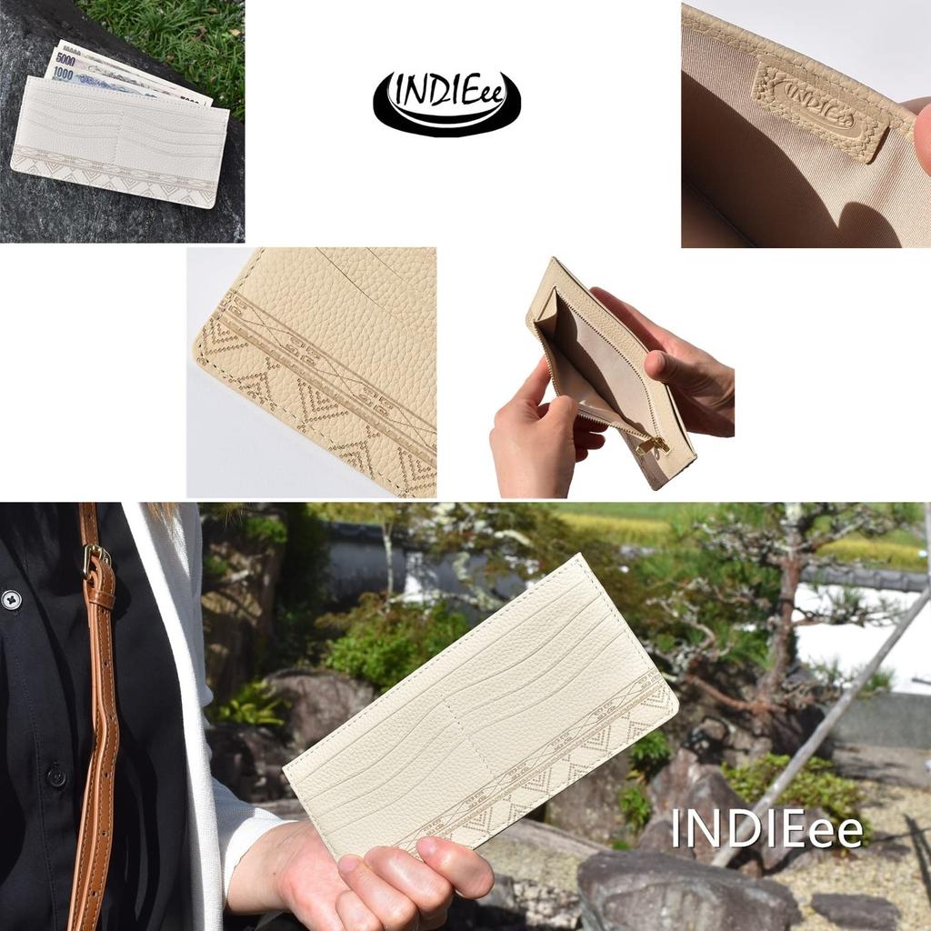 Indy Slim Long Wallet for Genuine Slim Bill Travel Genuine Leather Stylish Wallet Women, Slim, Lightweight, Leather, Ultra-Thin, Wallet, Compartment,