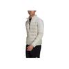 Adidas Logo Print Striped Zip-Up Stand Collar Down Jacket Men Outerwear White HK4647
