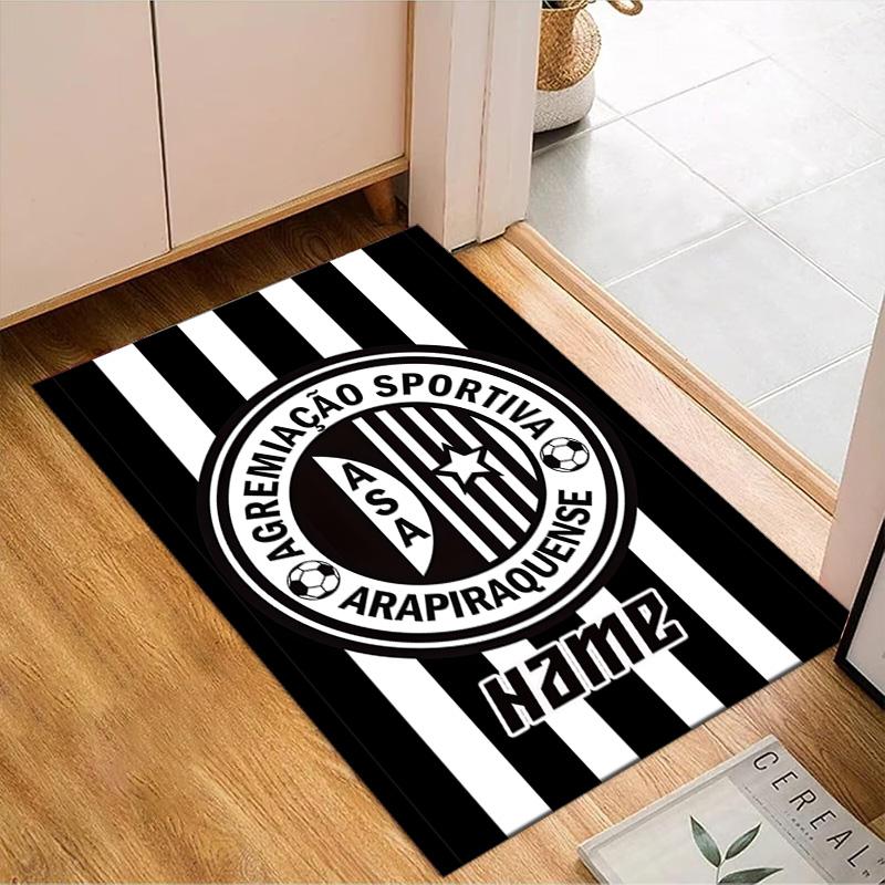 Custom Name Juventus Sportive Rug Game Carpet, Floor Mat for Bedroom Living Room Entryway Rug, Home Decor Idea Gift for Christmas Birthday