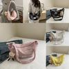Large Capacity Summer 2024 Trendy Canvas Tote Bag Fashionable Street Style Shoulder Bag