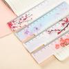 Flower Transparent Acrylic Ruler Girl Ins Multi-functional Creative Handbook Ruler Cartoon Student Stationery