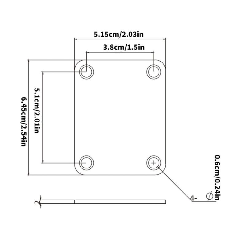 Electric Guitar Neck Plate With Mounting Screw Guitar Neck Joint Board Vintage Style Guitar Protector Easy to Install