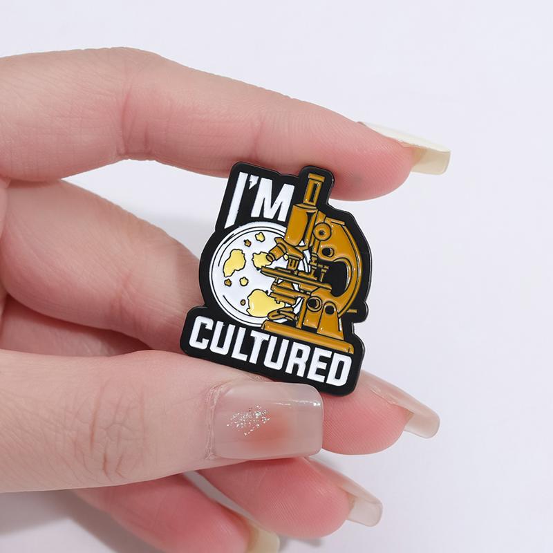 Science Chemist SeriesEnamel Pins Custom Beaker Microscope Brooches Decorative Backpack Clothes Lapel Badge Jewelry Gifts Pins