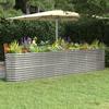 VidaXL Raised Garden Bed Flower Pot Planter Box Raised Bed Patio Terrace Outdoor Powder-Coated Steel 318912