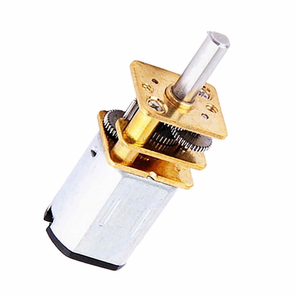 2 Pcs Gear Motor 6V 300RPM Speed Reduction Gear Motor with Metal Gearbox for Replacement