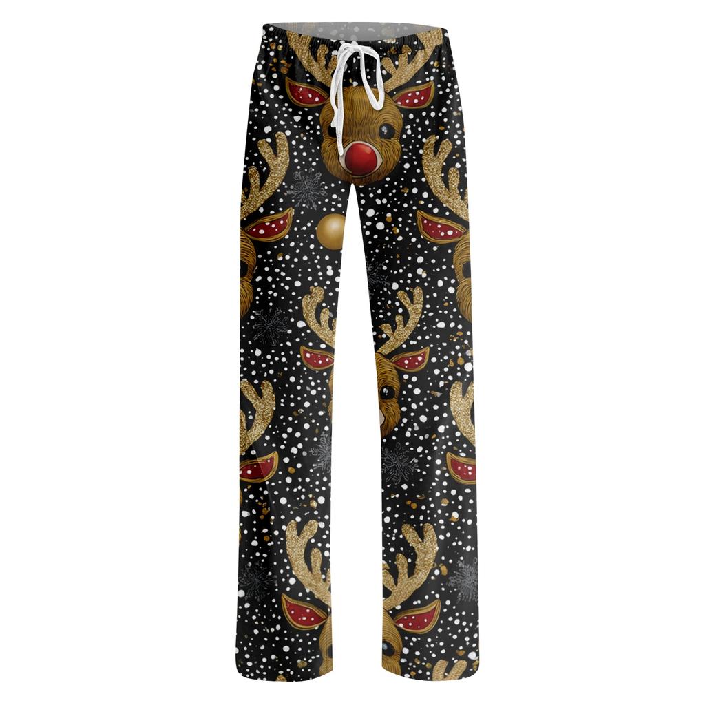Women's Christmas Print Pajama Pants Cozy Sleepwear