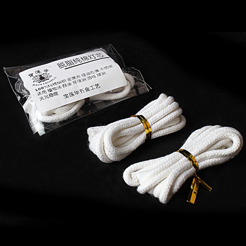 Eco-Friendly Pure Cotton Wick for Buddha Lamps