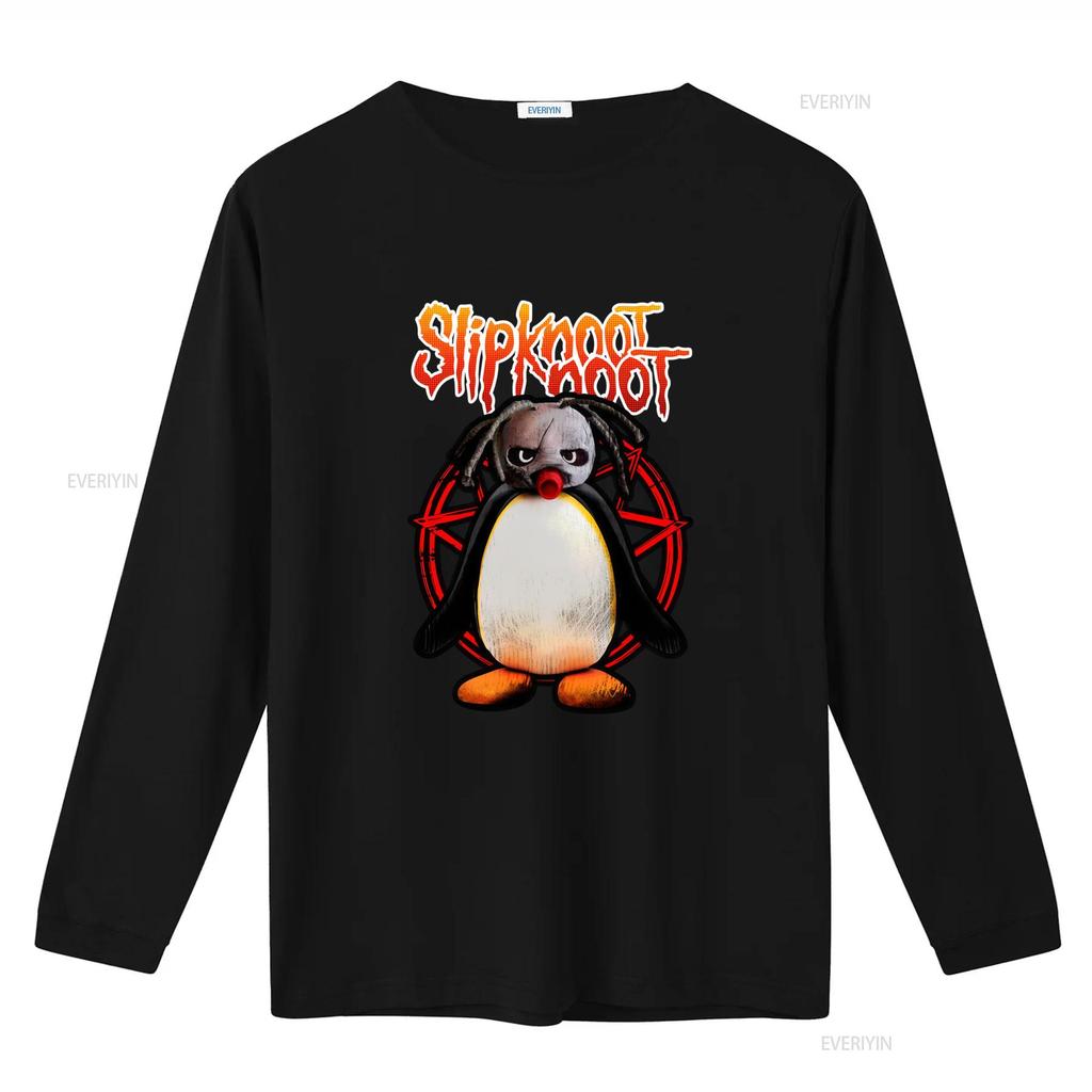 Slipknoot Noot Pingu Mens T Shirt Novelty Round Collar with Design vintage Washed fashion Casual designer clothes streetwear