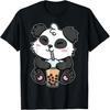 Boba Pérolas de Tapioca Bebida Chá de Leite com Bolhas Amante de Panda Camiseta
