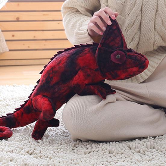 Meticulous Workmanship Decorative Exquisite Simulated Chameleon Stuffed Plush Doll