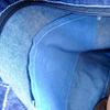 Denim Tote PC Lots of Canvas [Eclairage] Bag, Jeans, Casual, Shopping, Commuting, School, Bag, Unisex, Plain, Pockets, (Indigo Blue)