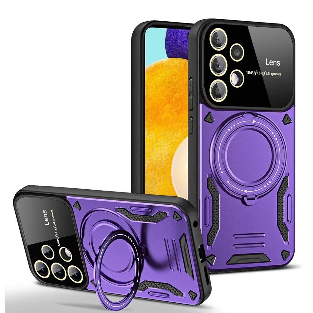 

Протиударний броньований чохол KEYSION для Samsung A53 A33 5G A23 A13 Ring Stand Camera Protector Phone Cover для Galaxy A52S 5G A32 A22S for Samsung A53 5G