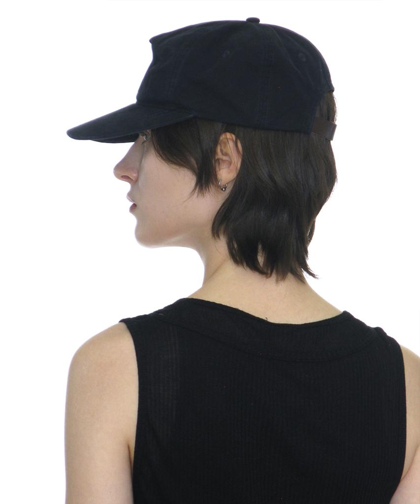 PARTIMENTO WOMEN Washed Pw Embroidered Grandad Cap_Navy