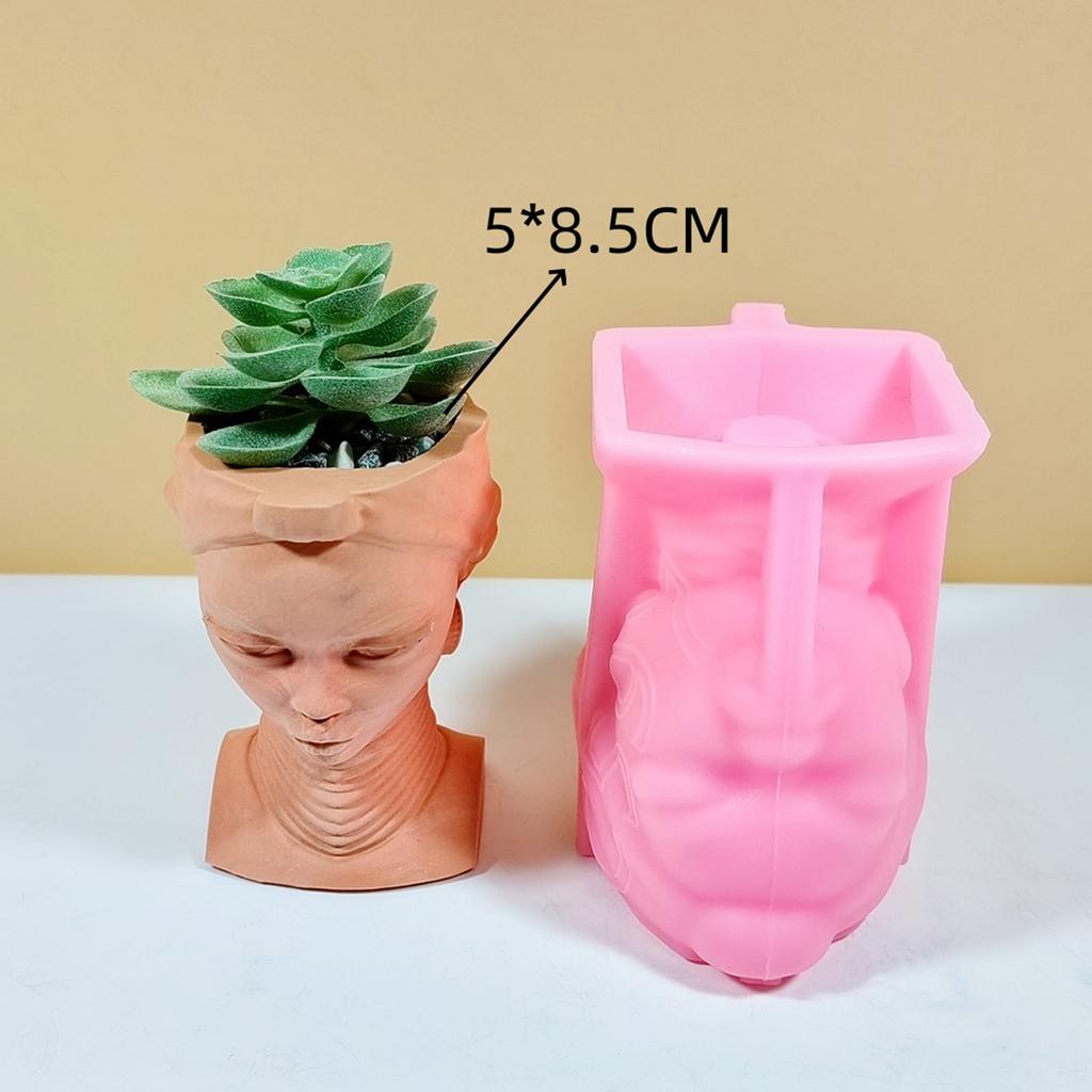 Goddess Flower Pots Silicone Mold Concrete Plaster Candle Holder Molds Crystal Epoxy Resin Mold DIY Handmade Craft Decor