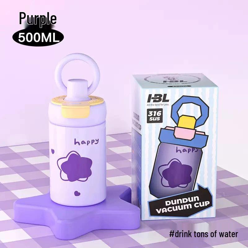 2025 316 Izolovaný hrnek na kávu pro ženy: Elegantní cestovní hrnek s dvojitou stěnou a designem konvalinek