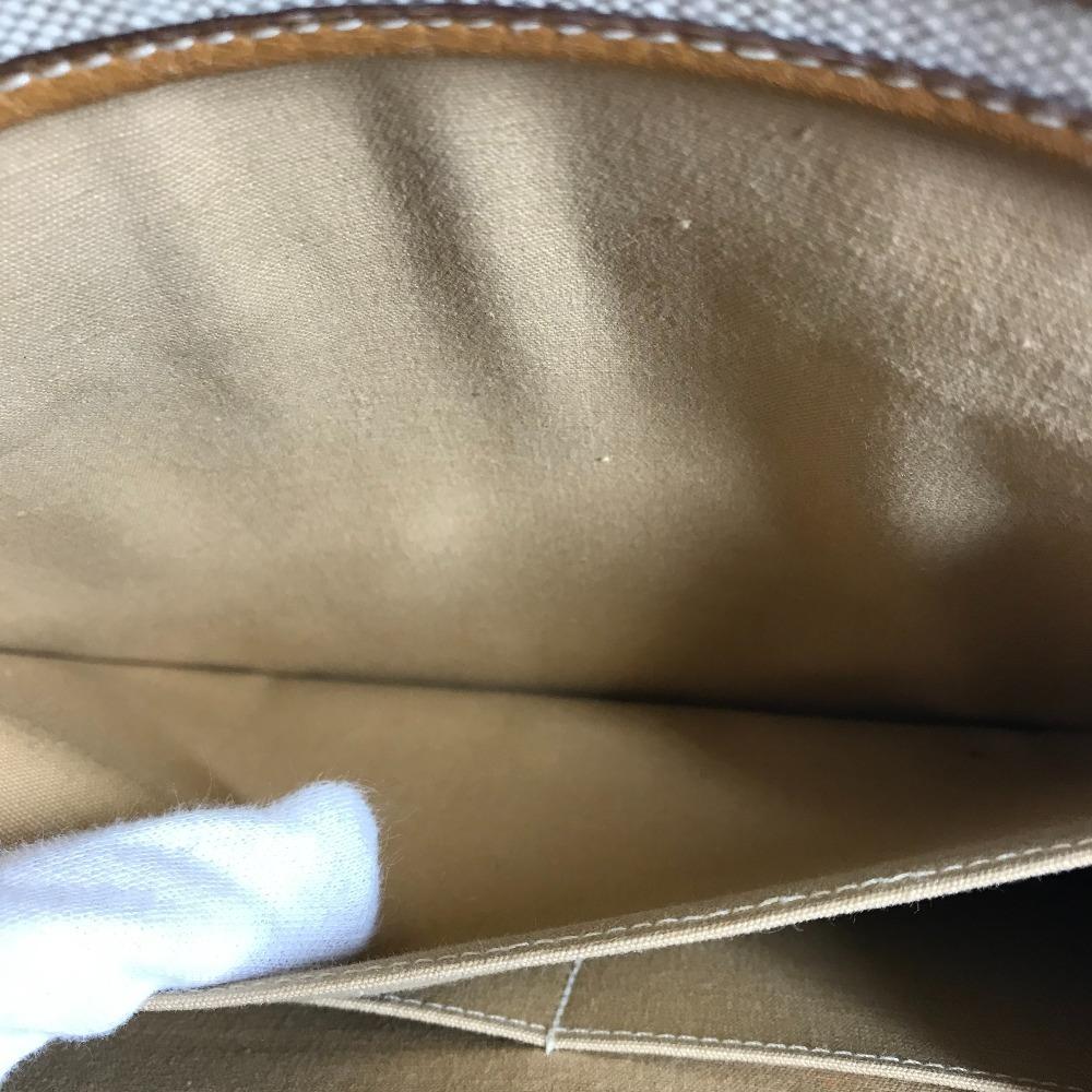 HERMES Horse Cheval Logo Vintage Jockey Crossbody handbag Shoulder Bag Beige