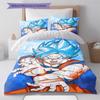 Vegeta Pattern Bedding Quilt Set Quilt Cover Pillowcase Home Birthday Gift(1 * duvet cover + 2 * pillowcase, without core)