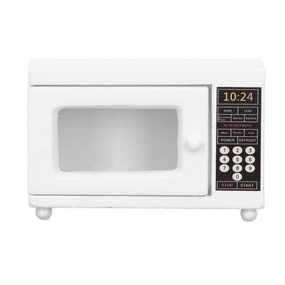 Mini Microwave Oven Model 1:12 Simulation Life Scene Vivid Delicate Miniature Doll House Decoration