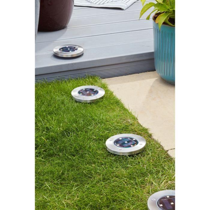 Set mit 4 UpSMART GARDEN Solar-Strahlern -Light - 5 Lumen - Stahl - Integrierte LED - SMART GARDEN