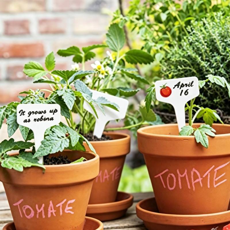 Plastic Plant Labels For Garden With Waterproof Design For Outdoor Plant Identification