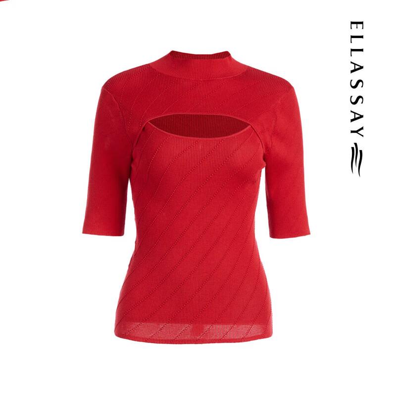 ELLASSAY Women's Mulberry Silk Knit Top