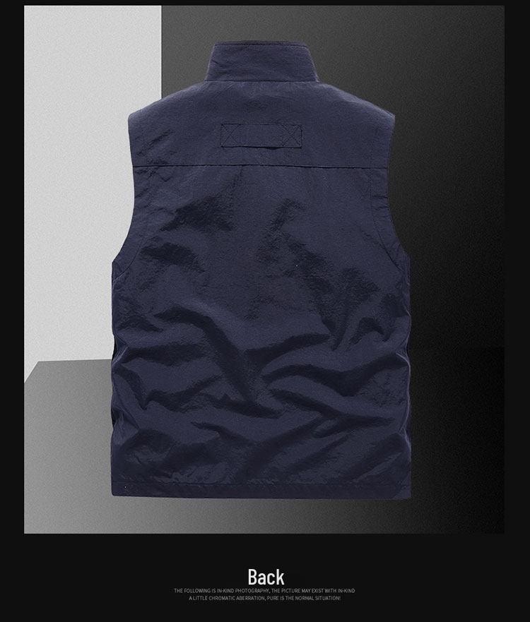 Men's Multi-Pocket Casual Sports Vest for Fishing and Outdoor Activities