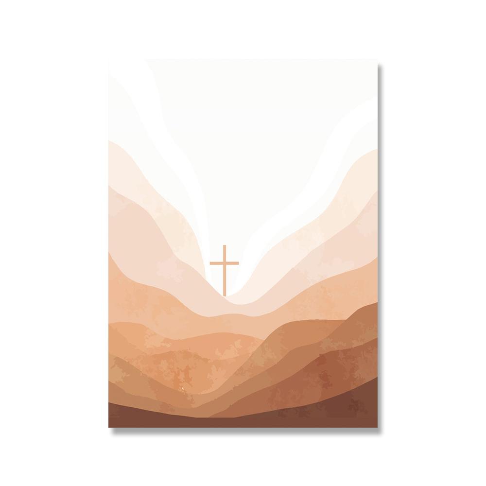 

Библейский стих, холст, картина, вера в Бога, плакат и принт, христианское настенное искусство, вдохновляющая цитата, картина для гостиной, домашний декор 21x30cm No Framed