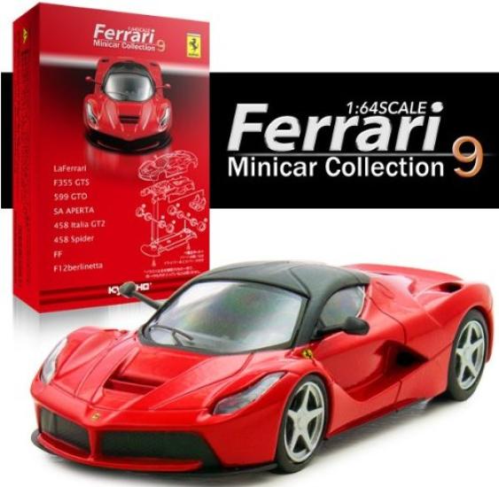 Kyosho Ferrari Minicar Collection 9 Circle K Sunkus F355 GTS Single Item (Red) 1/64