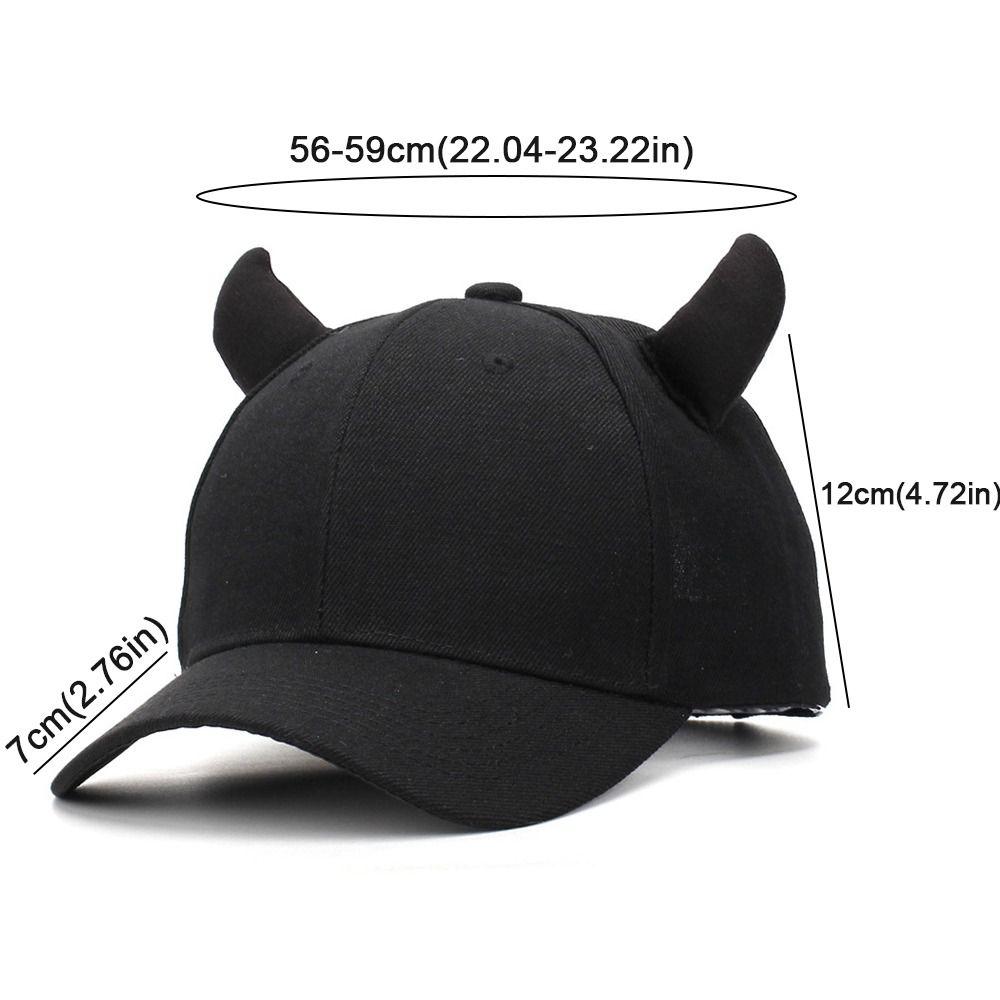 Berretto da Baseball Nero Casual Visiera a Corno di Bue Berretto con Visiera Cappellino Parasole Regolabile Berretti da Baseball Unisex