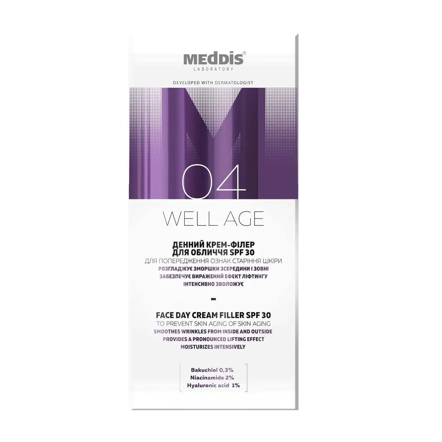 

Day cream-filler for face SPF 30 Well Age Meddis 50 ml