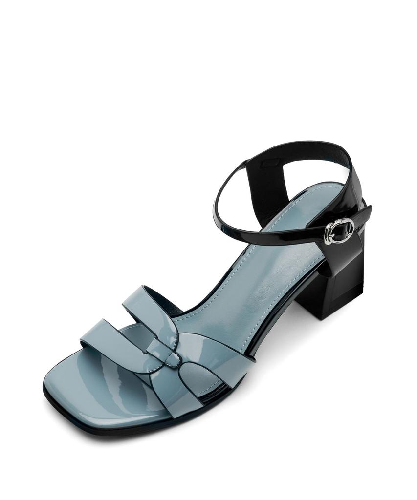 Spur Voile Color Blocking Sandal 7.8Cm Strap Sandals -Us9056 (3Color)