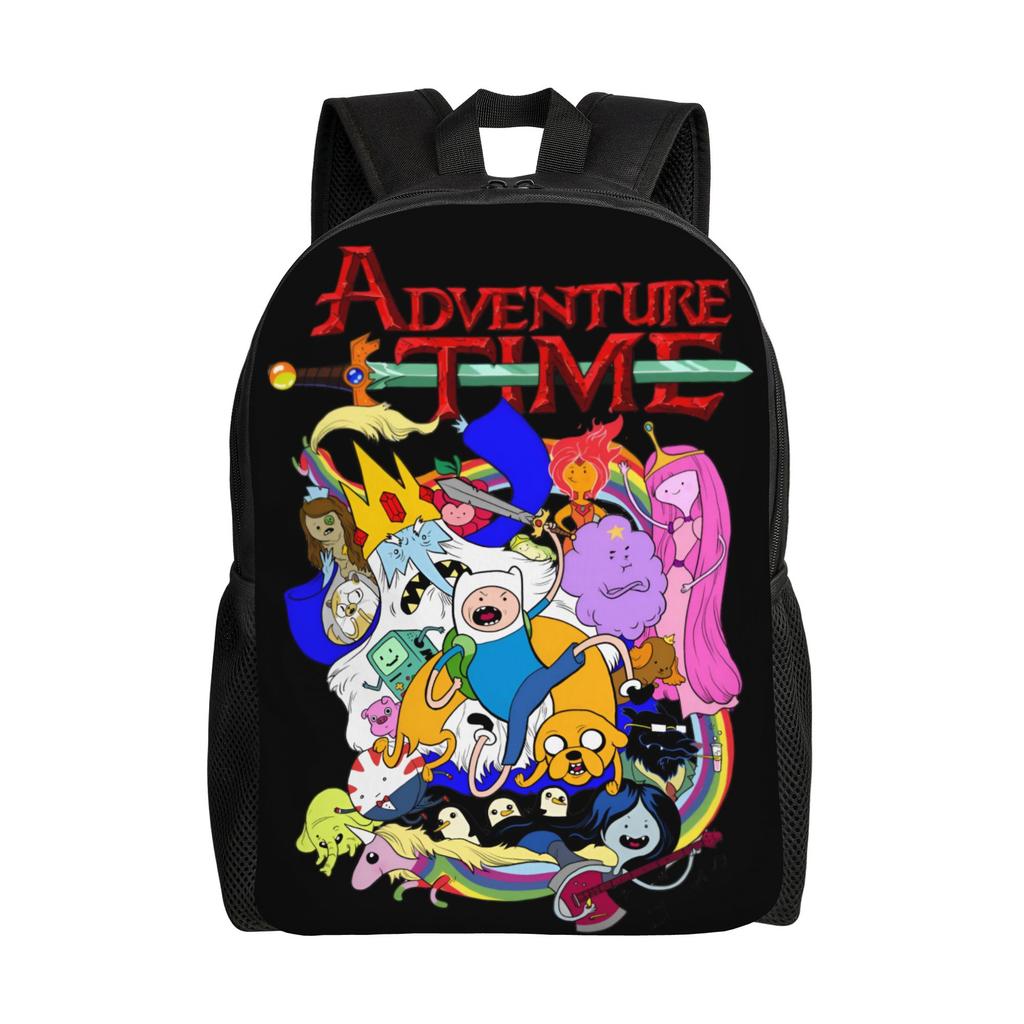 Adventures Anime Times Backpack for Women Men School College Students Bookbag Fits 15 Inch Laptop Cartoon Bags