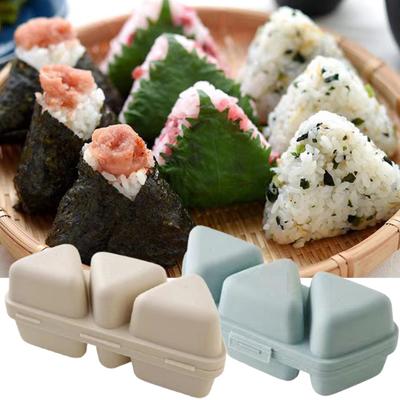 6-in-1 Triangle Rice Ball Mold Bento Box And Sushi Maker Dishwasher Safe Lunch Container for Onigiri Sushi Seaweed Rice Balls