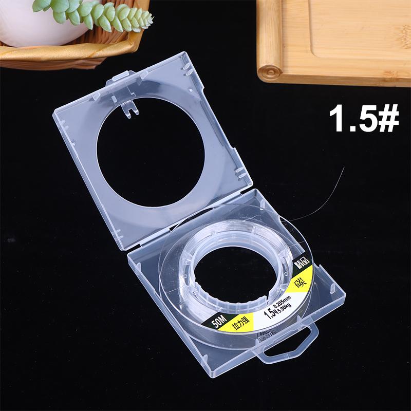 Pure Carbon Fishing Line 50M 0.4Mm-1.5Mm Sinking Line Carbon Fiber Leader Fishing Line Invisible Power Fishing Accessories