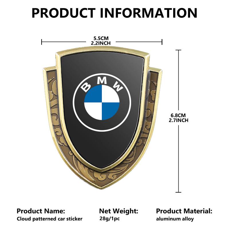 3D Auto Stickers Metal Logo Emblem Sticker Decal Car Styling For BMW M Performance Alpina M3 M5 M6 X1 X3 X4 X5 G20 IQZRV1