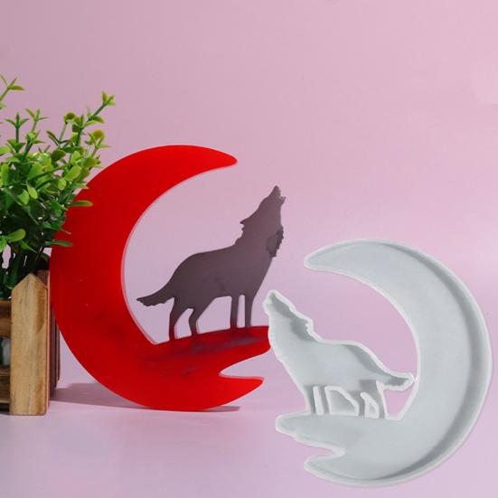 

Эпоксидная форма для рукоделия, легко демонтируемая, инструмент для магазина ручной работы без заусенцев, замок волка, креативный DIY