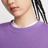 Nike Sportswear Oversized Lightweight Cropped Pullover Long Sleeve Top Women Tops Raspberry Black FV7510-521