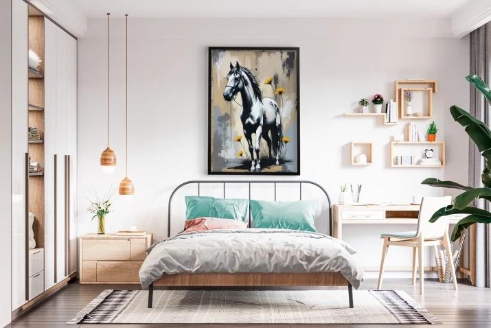 Obrazy Postery Plakaty ścienne na ścianę do salonu Loft Street Art Koń