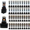 WLJH 40 Pack 194 168 T10 T5 LED Bulbs With Sockets, Non Polarity, Dimmable, For Dash Cluster Dome Map Door Trunk Parking License Plate Lights,300 LM
