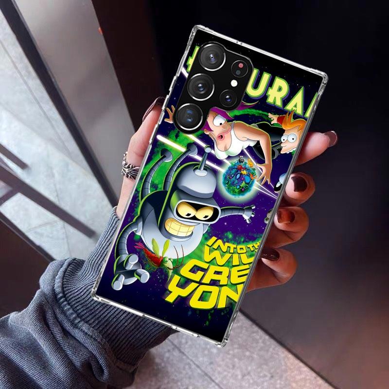 Cartoon F-Futuramas Phone Case For Samsung Galaxy S23 S24 S25 Edge S26 Ultra S22 + S21 Plus S20 FE Cover Silicone Print Shell Ga