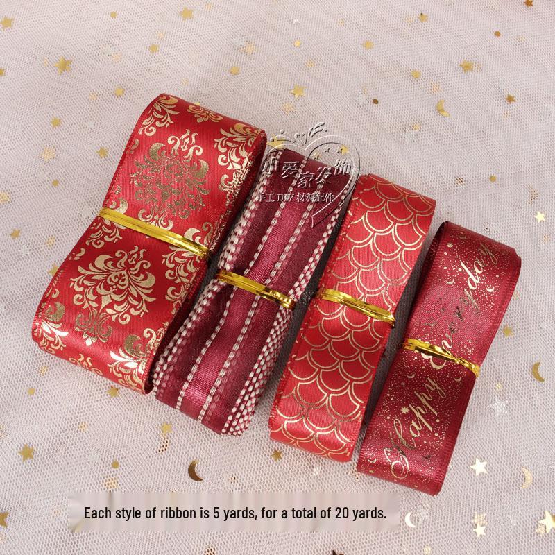 20 Yards Baji Tuo Lolita Brooch & Hair Accessories DIY Ribbon Set 20 yards